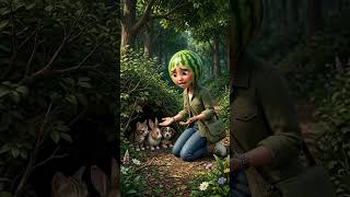 Watermelon Girl Saves The Animals | Emotional Hero Story#3danimation#magicdrop 3d#cartoon #shorts