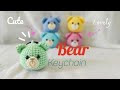 Crochet Bear Keychain Step By Step Amigurumi Bear Diy Crochet 
