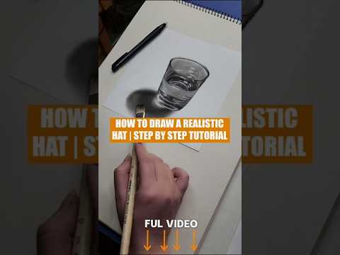 How To Draw A Realistic Glass Of Water 3D Step By Step Tutorial Sketch Drawing Art Funny