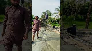 10 Marla roof concrete lantern slab RCC mixer machine with lift pump filled