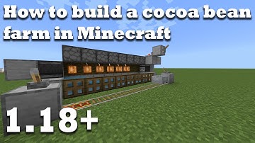 HOW TO BUILD A COCOA BEAN FARM IN MINECRAFT