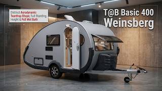 The Weinsberg T@B Basic 400 (2026) | A Teardrop Caravan With Standing Height &amp; Full Bed &amp; Bathroom!?