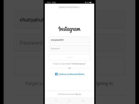 instagram's fault if u are loging in nd post wrong password insta allows u to login