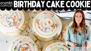 Crumbl Birthday Cake Cookie Copycat Recipe