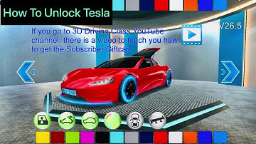 How To Unlock Tesla Car | New Update | 3d driving class | Android gameplay