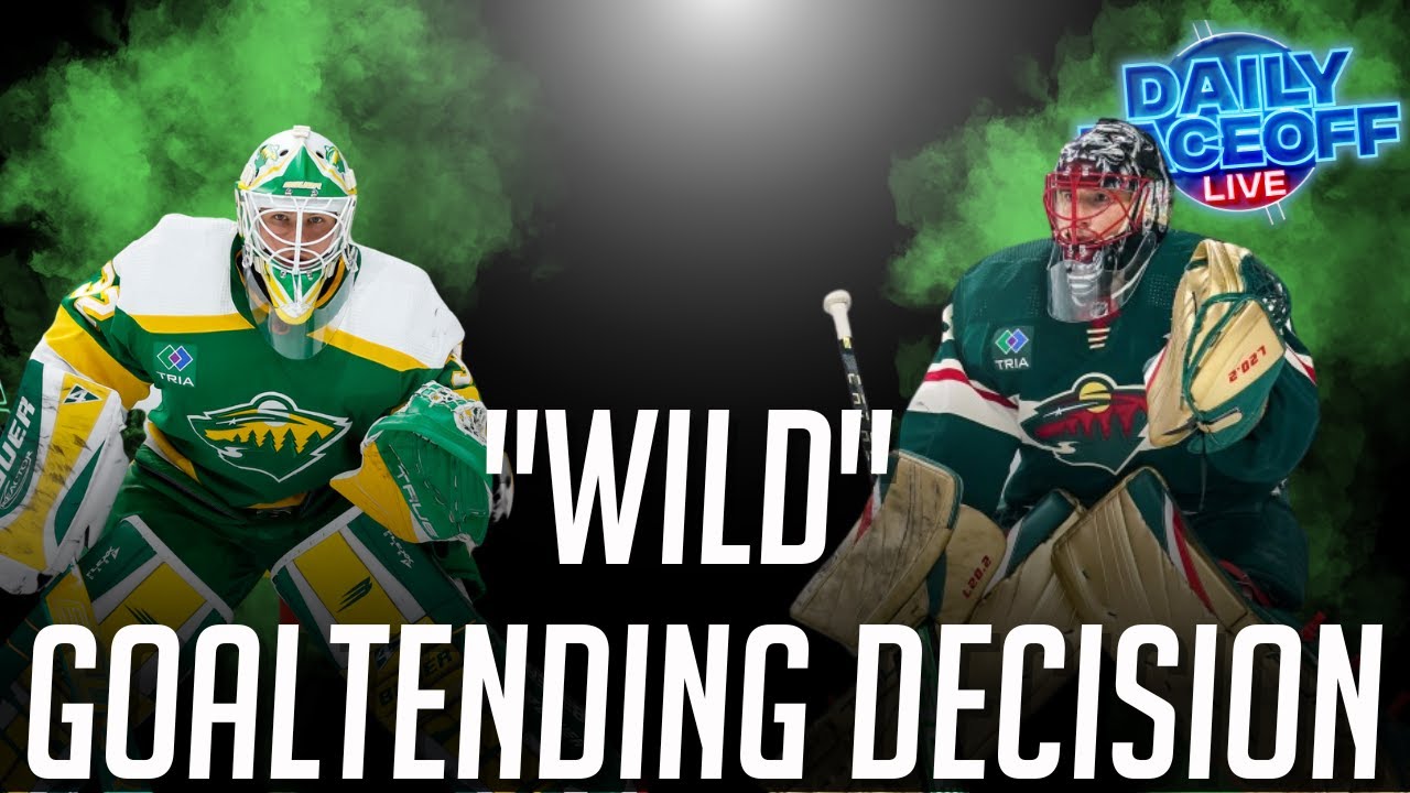 Minnesota Wild Goalie Situation Fluery over Gustavsson in Game 2?! Daily Faceoff Live