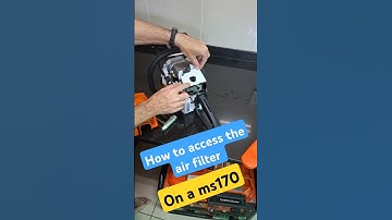 How to access your Stihl ms170 air filter 🤔 Easy! #michaelstoolbench #stihl #chainsaw #ms170