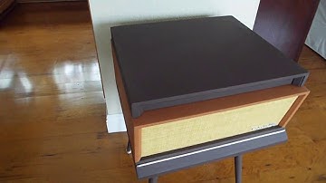 Columbia 360K automatic record changer playing an LP