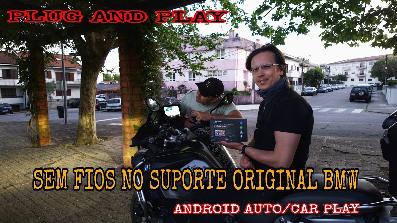CARPURIDE ANDROID AUTO/CAR PLAY SEM FIOS PLUG PLAY PARA BMW GS/A 1250 ...