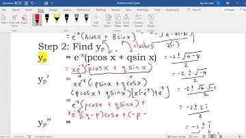 Undetermined Coefficients (Product of exponential & trigonometric functions)