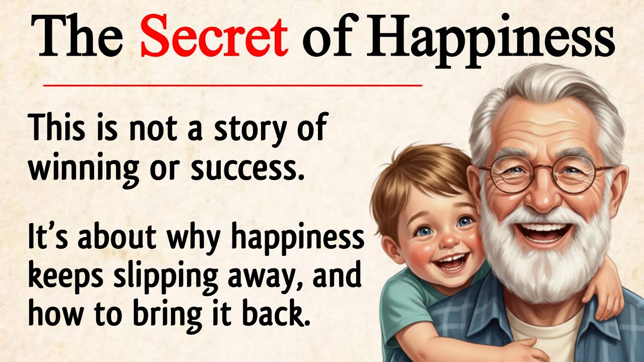 The Secret to Staying Happy in Life😎 A Graded English Story