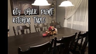 Painting Kitchen Table With DIY Chalk Paint by Pink Sawdust LLC 17,148 views 5 years ago 7 minutes, 45 seconds