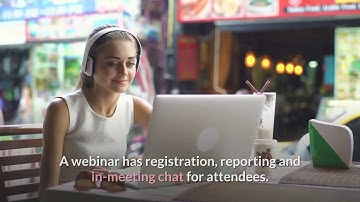 What is the difference between a zoom meeting and webinar?