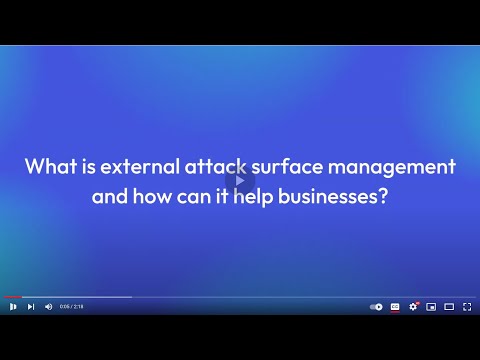 What is external attack surface management and how can it help businesses?