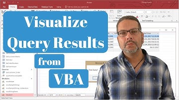 Access - Visualize Query Results from VBA