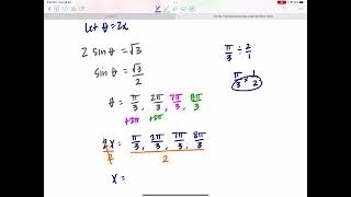 Solving Trig Equations (Double Angle Identities)