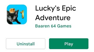 I Made A Mobile Game! (Lucky's Epic Adventure)