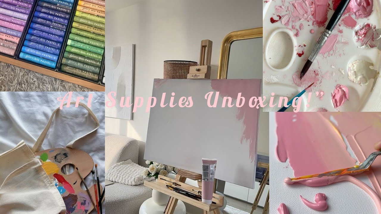 New art supplies unboxing! 🎨💗What should I draw first? Comment your ideas! ✨