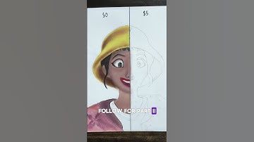 ✨Drawing ZOEY from KPOP DEMON HUNTER with $0 🤯 PART I #shorts #art #kpopdemonhunters #zoey #viral