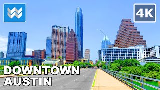 [4K] Driving at Downtown Austin - Capital of Texas, USA