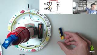 1: Spinning Robot Tree DC Motor Easy Tinker Project: How To Add A 2nd Battery