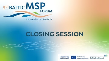 5th Baltic MSP Forum. Closing Session