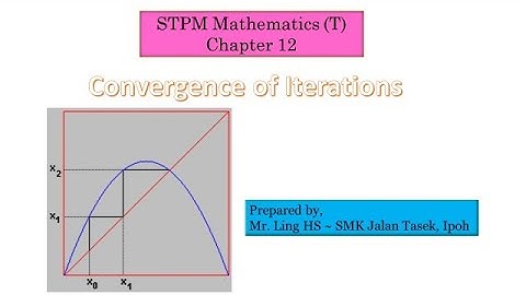 Convergence of iteration