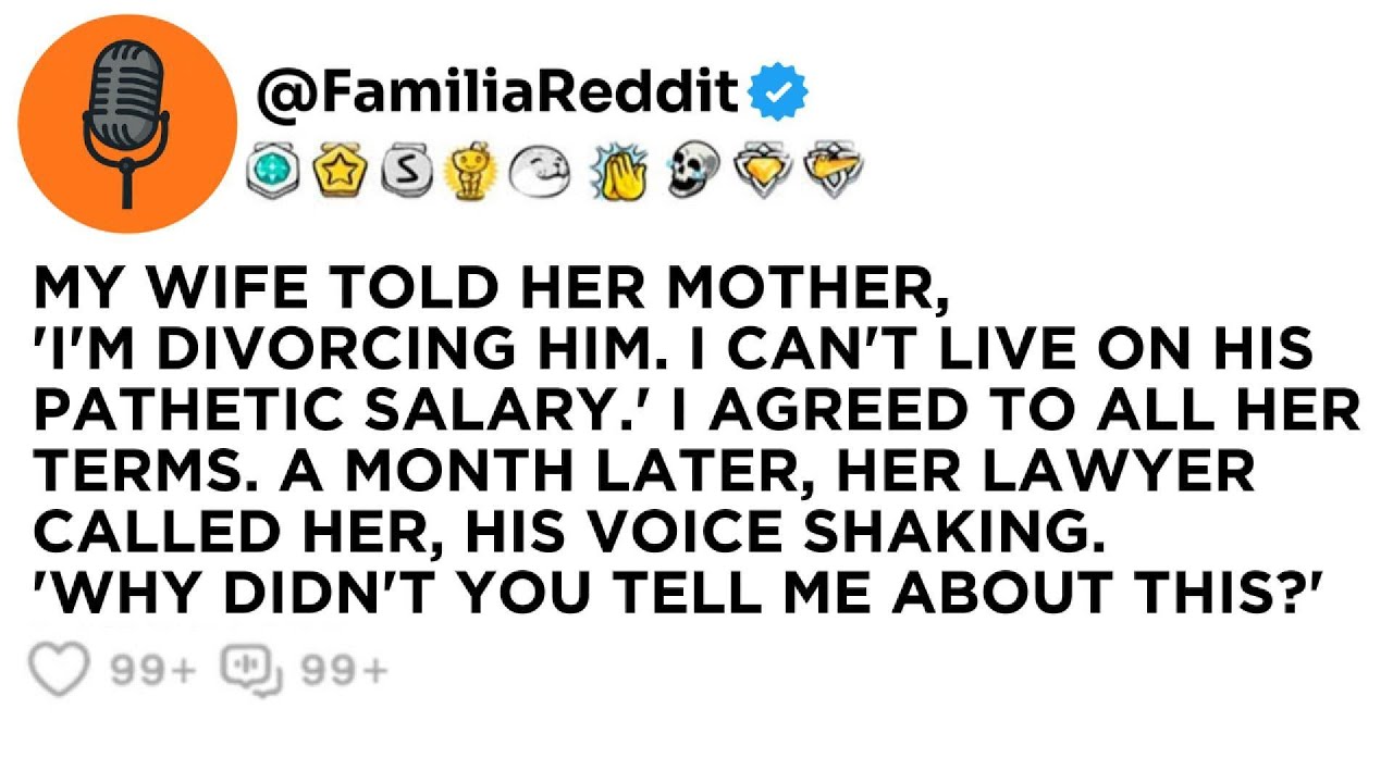 MY WIFE TOLD HER MOTHER, 'I'M DIVORCING HIM. I CAN'T LIVE ON HIS PATHETIC SALARY.' I AGREED TO...