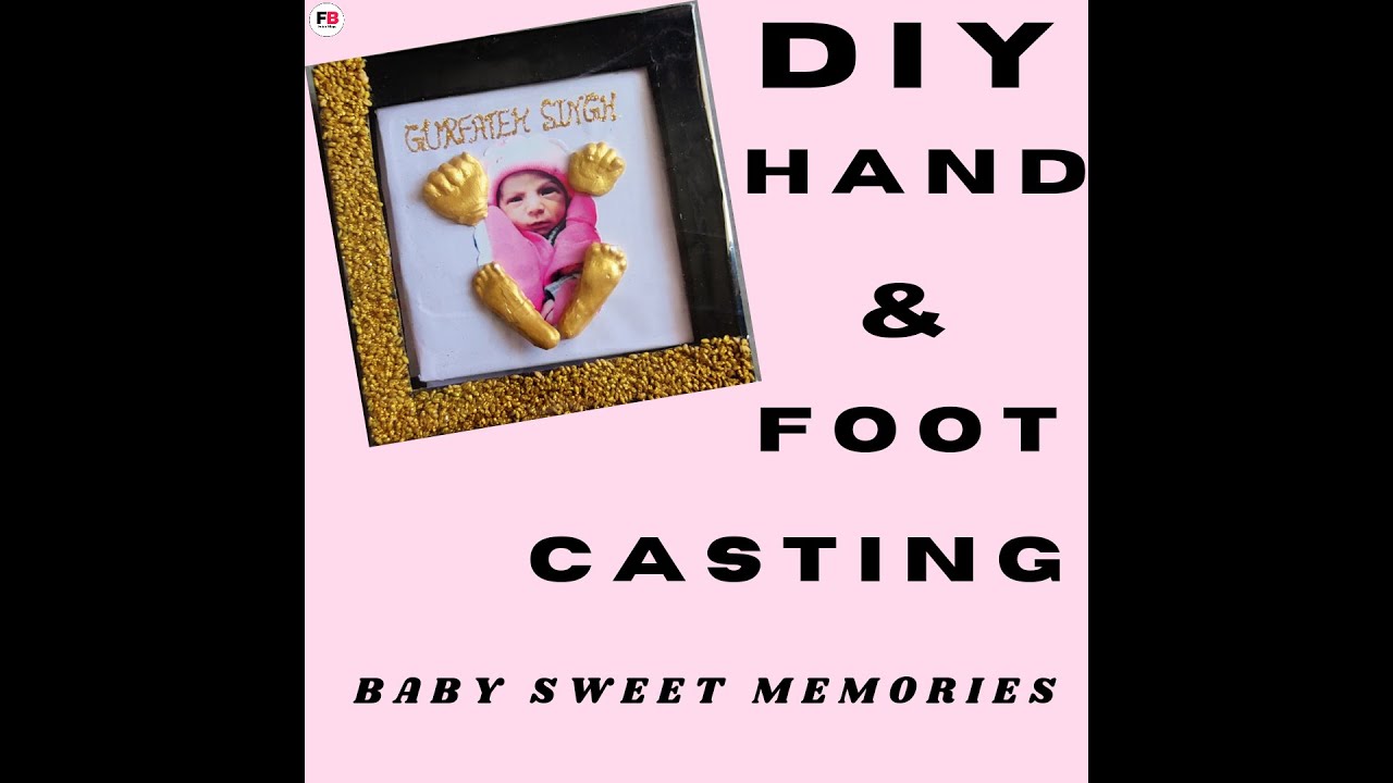 DIY Baby Hand and Foot Casting at Home Life Casting Frame Making