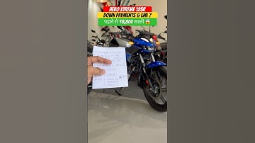 Hero Xtreme 125R Down Payment & EMI ? #hero #xtreme #heromotocorp #shorts #explore #trending #viral