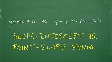 Slope-Intercept Form vs Point-Slope Form – ALGEBRA CRASH COURSE!