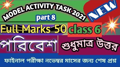 Class 6 | Science| Model Activity Task november 2021| part 8|Full Marks 40