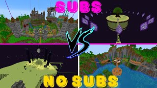 2 Equipos Compiten por el Mejor Survival en 1 Semana - (SUB VS NO SUBS) #2