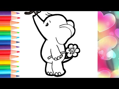 Как нарисовать слоника / рисуем слоника / how to draw an elephant / draw an elephant.