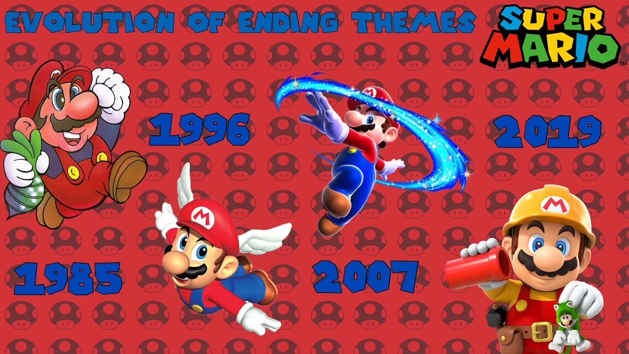 Evolution of Staff Rolls in Mario Games (1988 - 2017) 