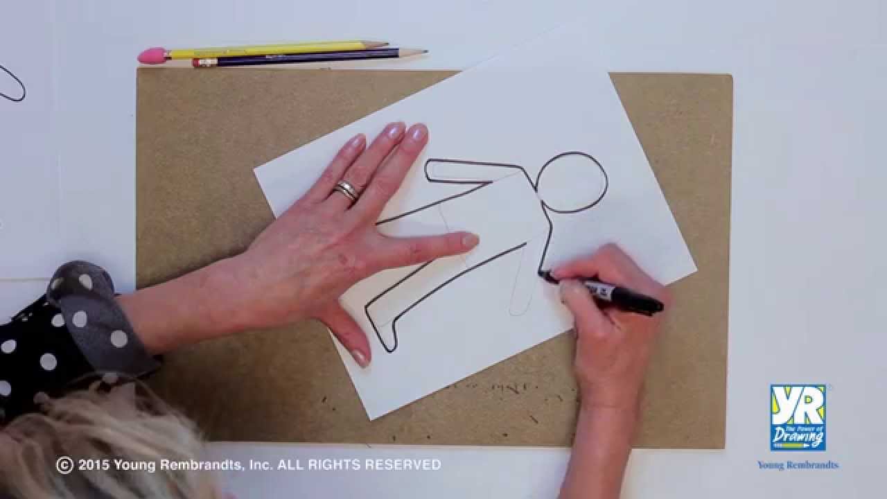 how to draw a man body for kids