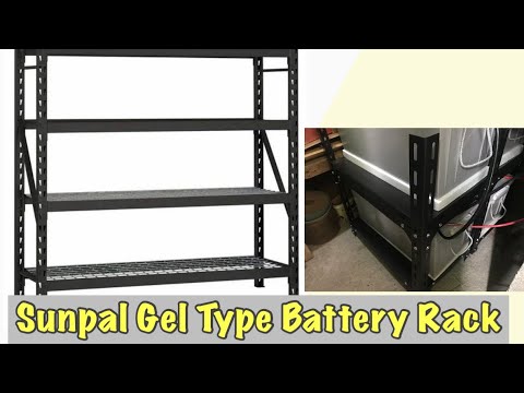 Battery Rack DIY SunPal Gel Type Battery - YouTube