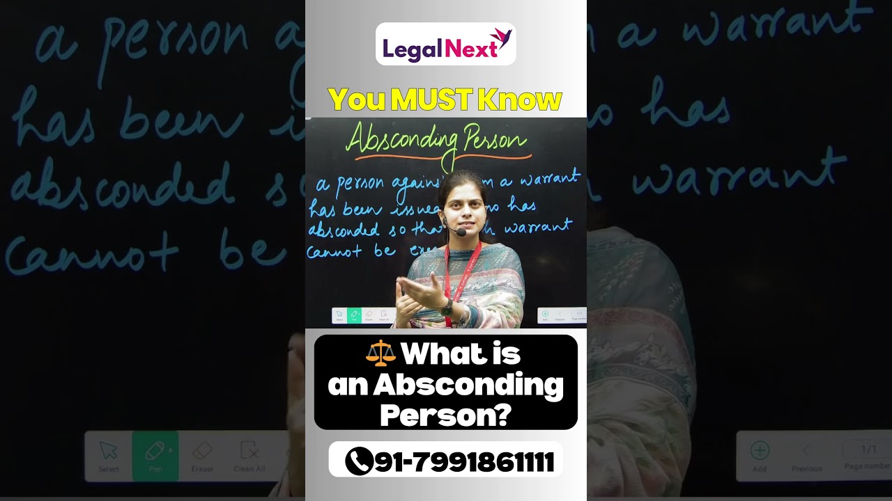 ⚖️ What is an Absconding Person?