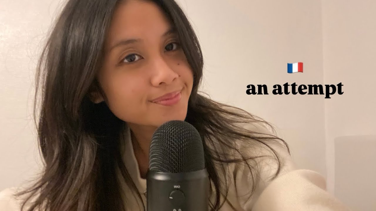 ASMR in French 🇫🇷 trigger words and hand movements