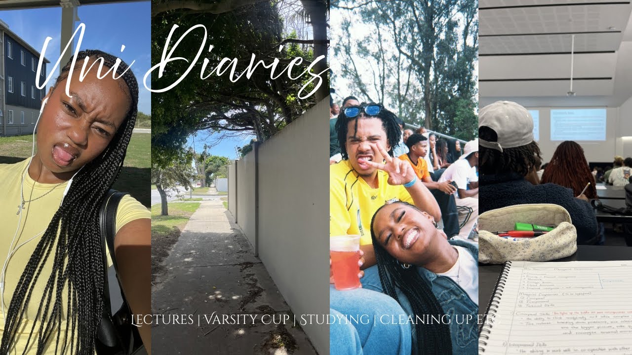 Uni Diaries || NMU varsity cup, Attending lectures, cleaning up, dates etc. | SOUTH AFRICAN YOUTUBER