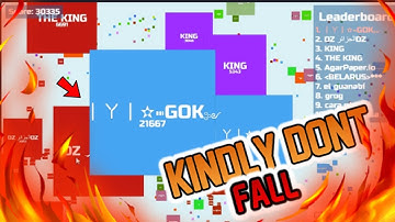 Agarpaper.io - Most Insane Gameplay With Split Running - GOK