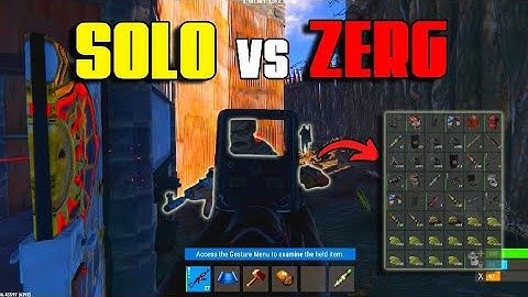 Surviving A ZERG Server As A SOLO - Rust Console Movie