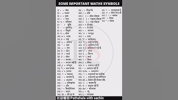 65 Mathematical Symbols | math signs and symbols #shorts​ #shortsvideo​