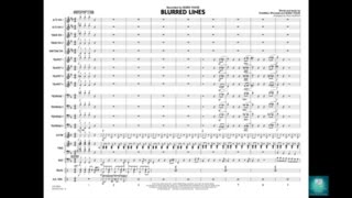 Blurred Lines arranged by Paul Murtha chords