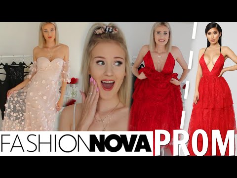 red prom dress fashion nova