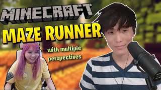 OfflineTV Minecraft - Sykkuno pranks Yvonne  | Ryan Higa hunts Yvonne in the Maze