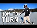 Beginner Snowboard Lesson - How To Turn