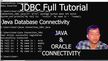 Java JDBC Program | Java Database Connectivity with Oracle | Java with Oracle Connection Steps