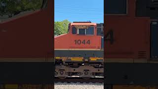 BNSF 1044 H1 and BNSF 1077 H1 trails on CSX I181 in Newnan, Ga, credit to @dockerysworldoftrains