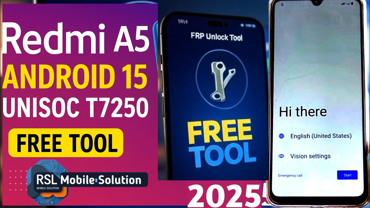 Bypass Redmi A5 FRP on Android 15 with this 100% WORKING Free Tool